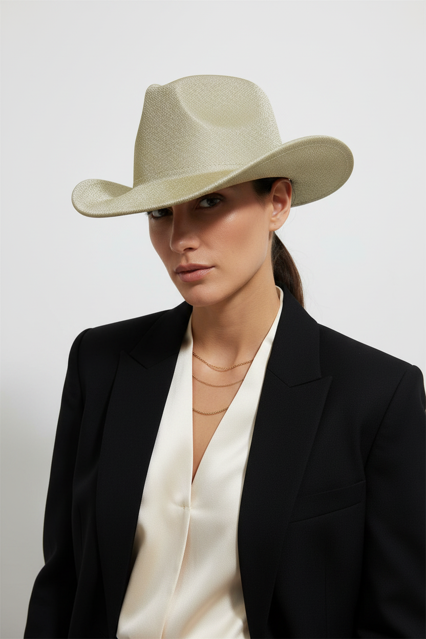 Milton Wool Felt Cowboy Hat with Dome Crown