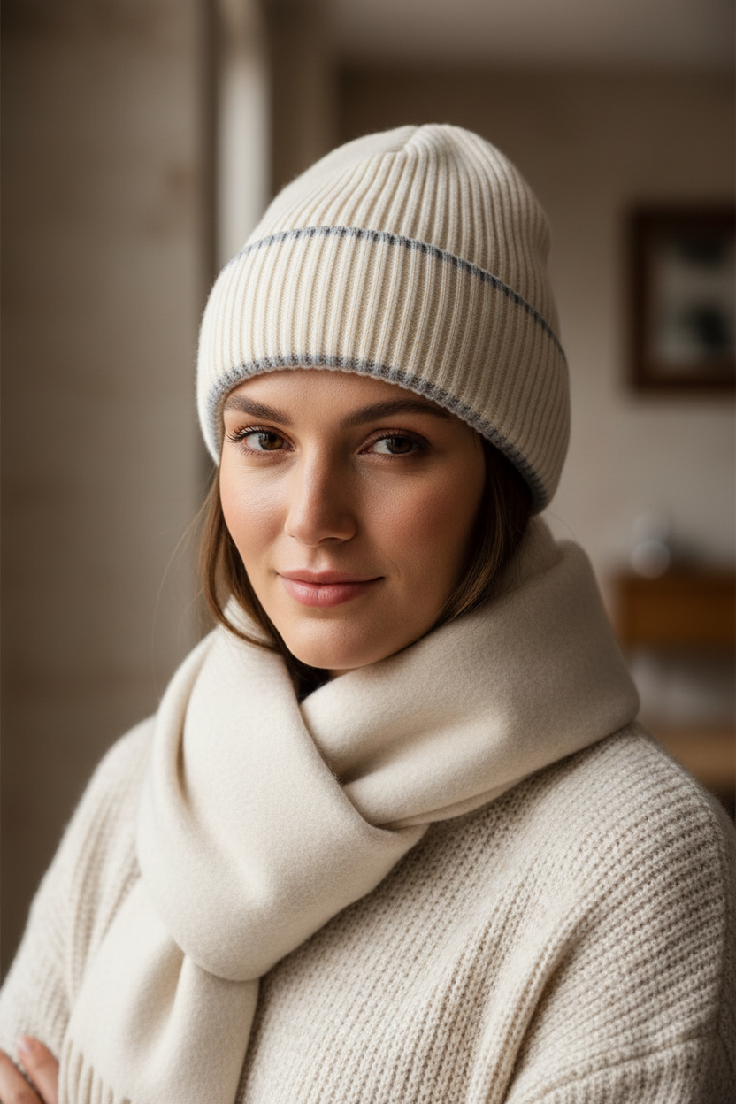 Barnes Knitted Faux Fur Winter Hat – Dome Crown