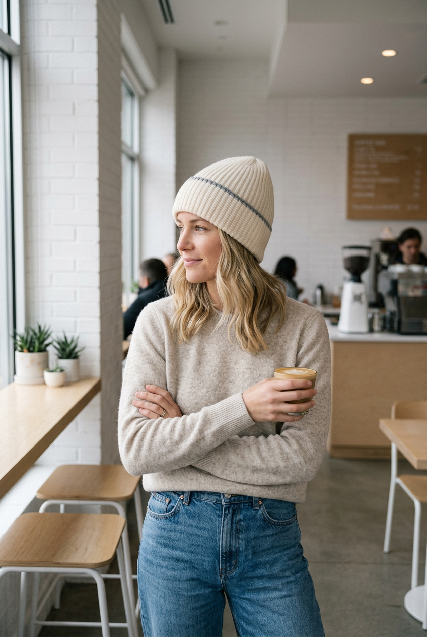 Barnes Knitted Faux Fur Winter Hat – Dome Crown