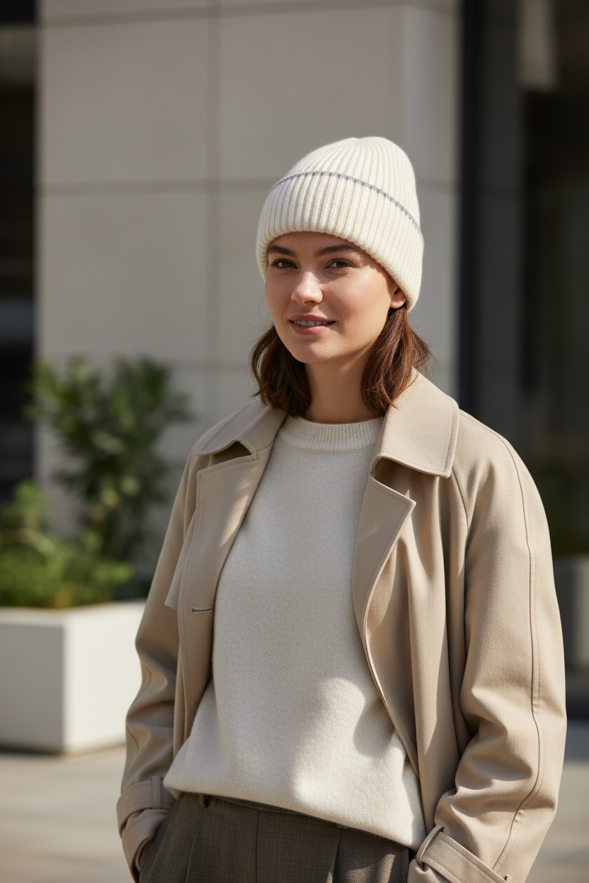 Barnes Knitted Faux Fur Winter Hat – Dome Crown