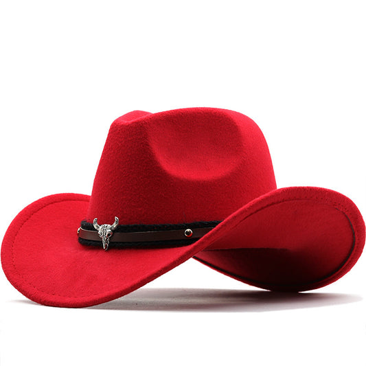 TheCapSpot -Metal Bull Head Fedora Hat