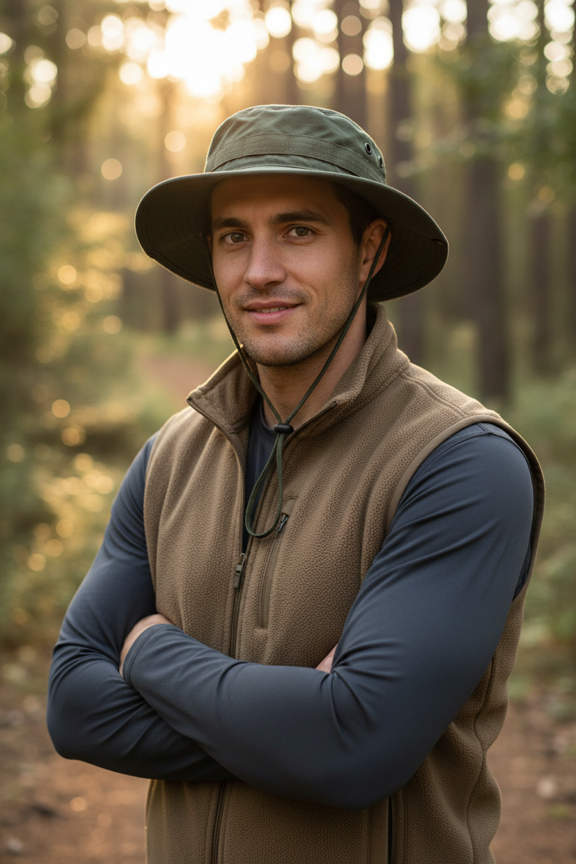 Drexel Camouflage Bucket Hat – Cotton Polyester, One Size