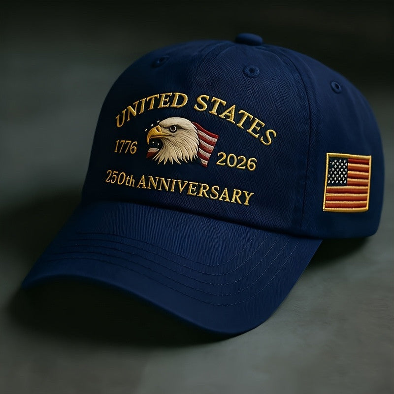250th Anniversary Baseball Cap Embroidered Sun Hat