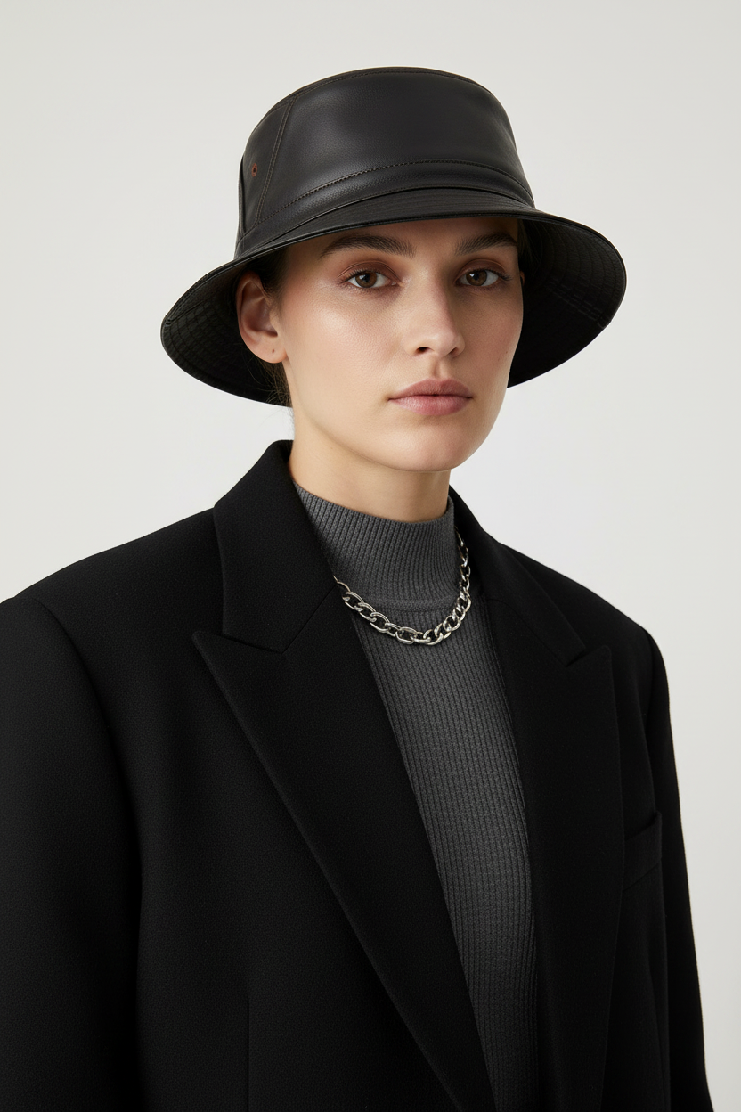 Canterbury Genuine Leather Bucket Hat – Men's