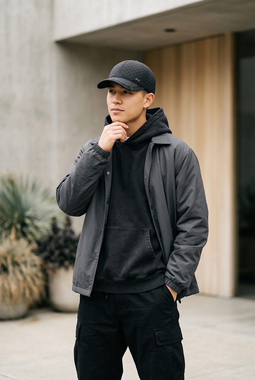 Minimalist Padded Cotton Baseball Cap