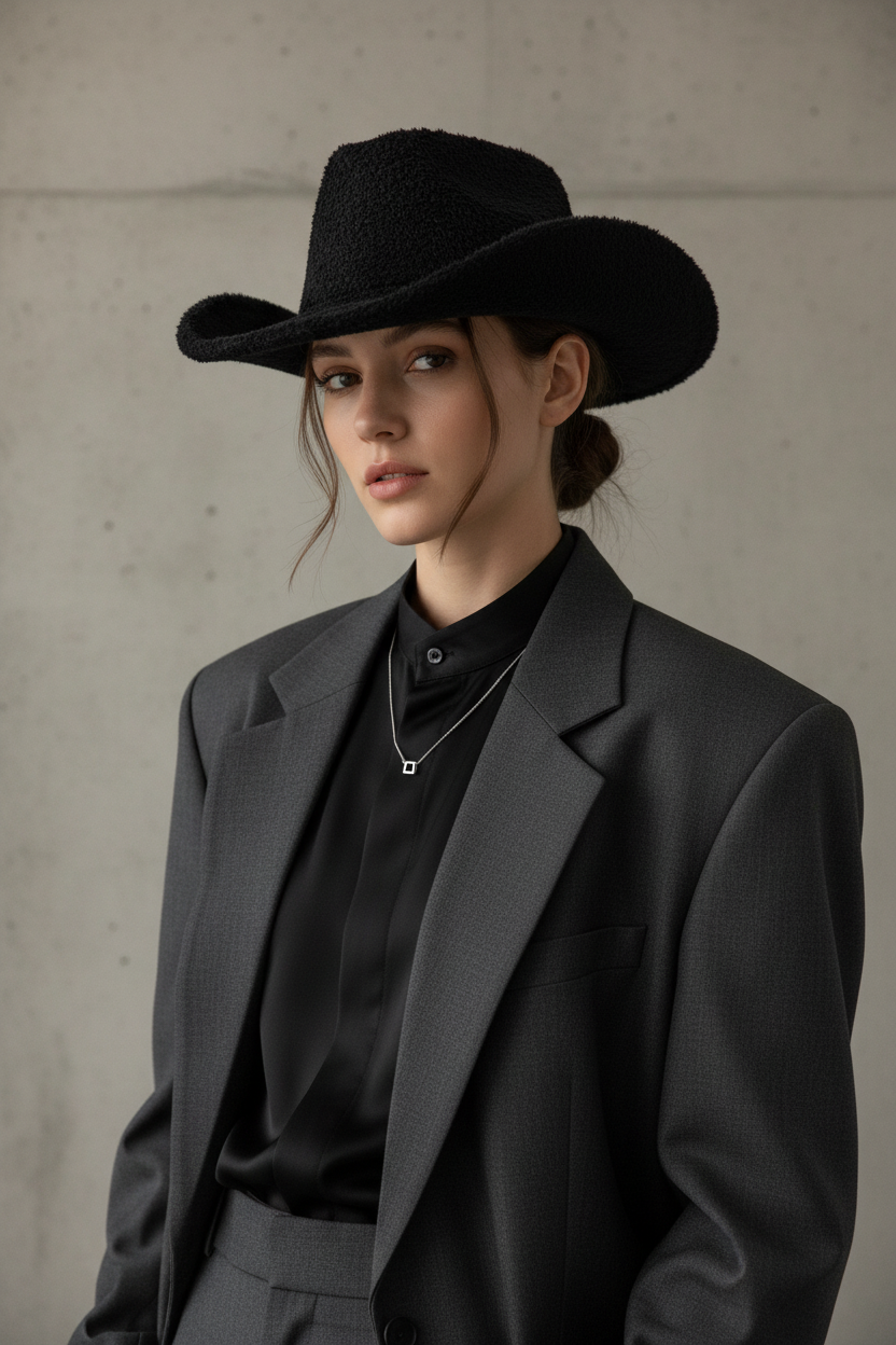Rodgers Jacquard Polyester Cowboy Hat