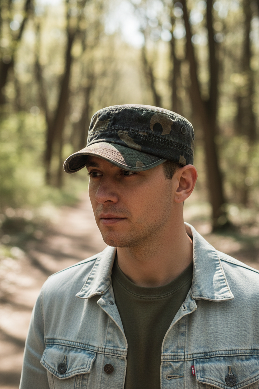 Falcon Camouflage Cotton Hat – Adjustable Unisex